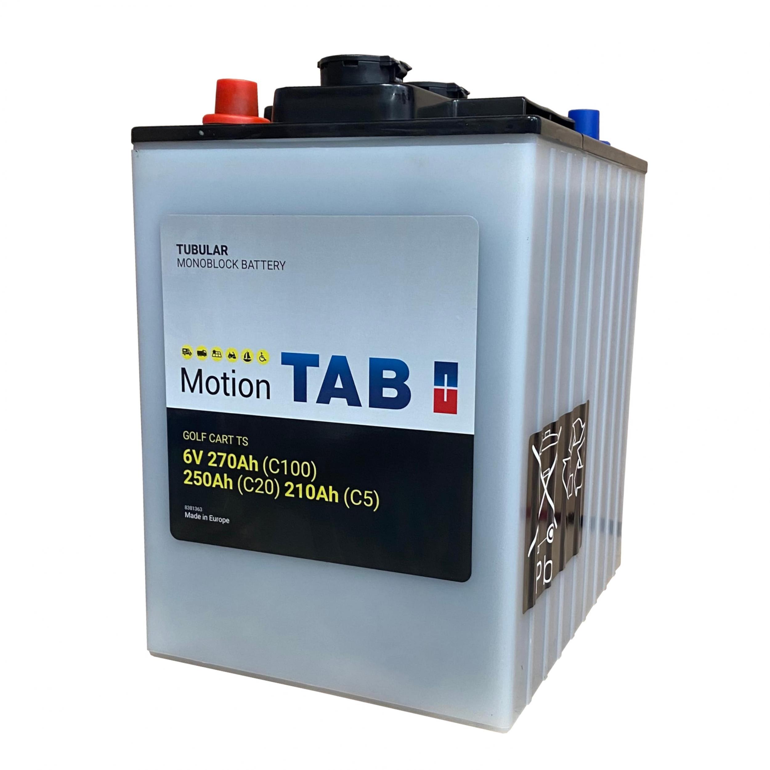 Batterie TAB PT6210 Plombacide, 6V 210Ah Batterie Concept France